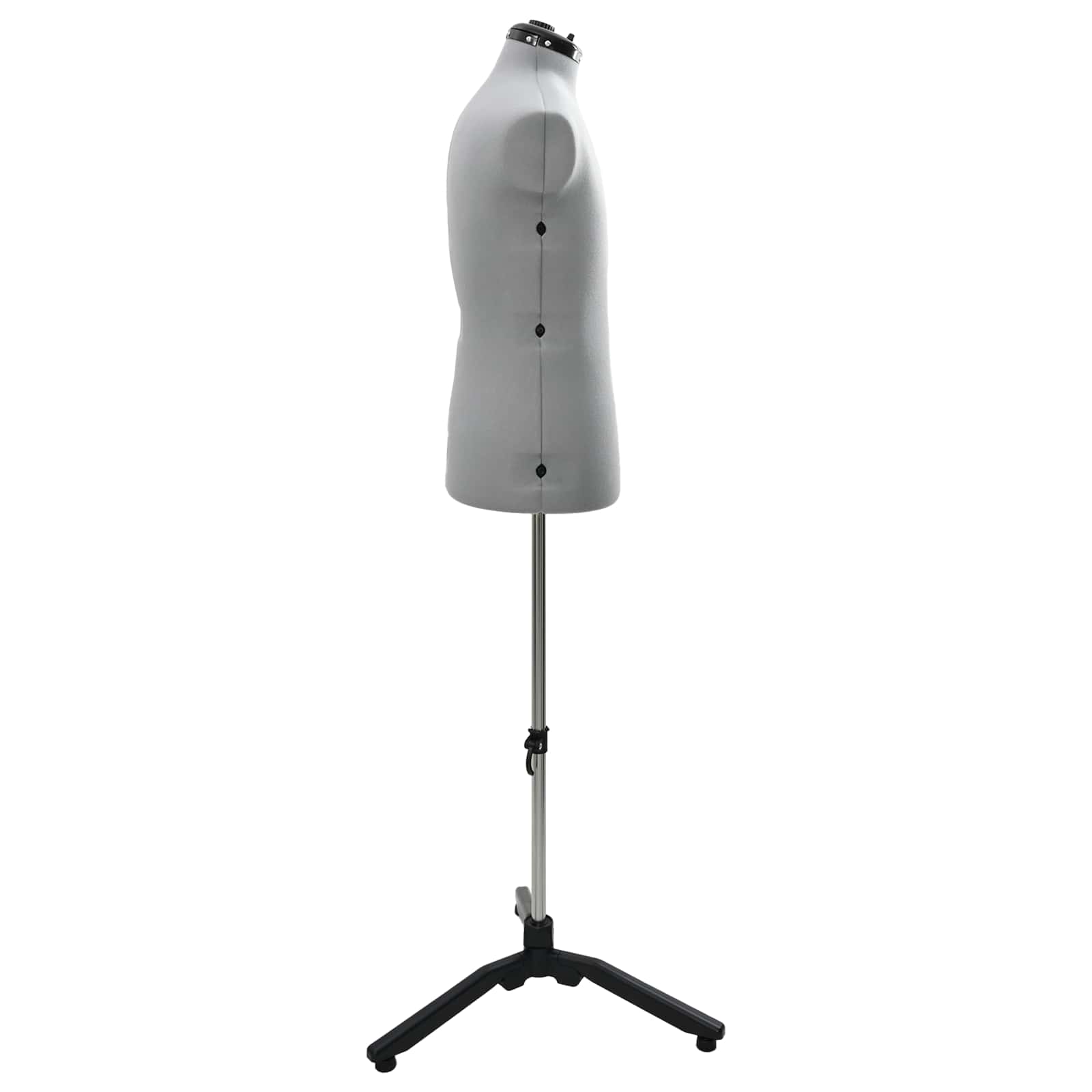 Thumbnail - vidaXL Verstellbare Kleiderform für Damen Grau 37,5-45,5 Zoll Stoff