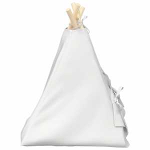 Pet teepee s polštářem Bílá 40 x 40 x 50 cm Polyester - obrázek 6