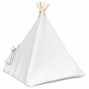 Pet teepee s polštářem Bílá 60 x 60 x 70 cm Polyester - obrázek 7