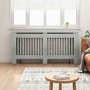 Pokrov radiatorja Betonsko siva 172 x 19 x 81,5 cm