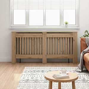 Pokrov radiatorja Umetni hrast 172 x 19 x 81,5 cm