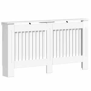Kryt radiátoru Bílá s vysokým leskem 152 x 19 x 81,5 cm - obrázek 2