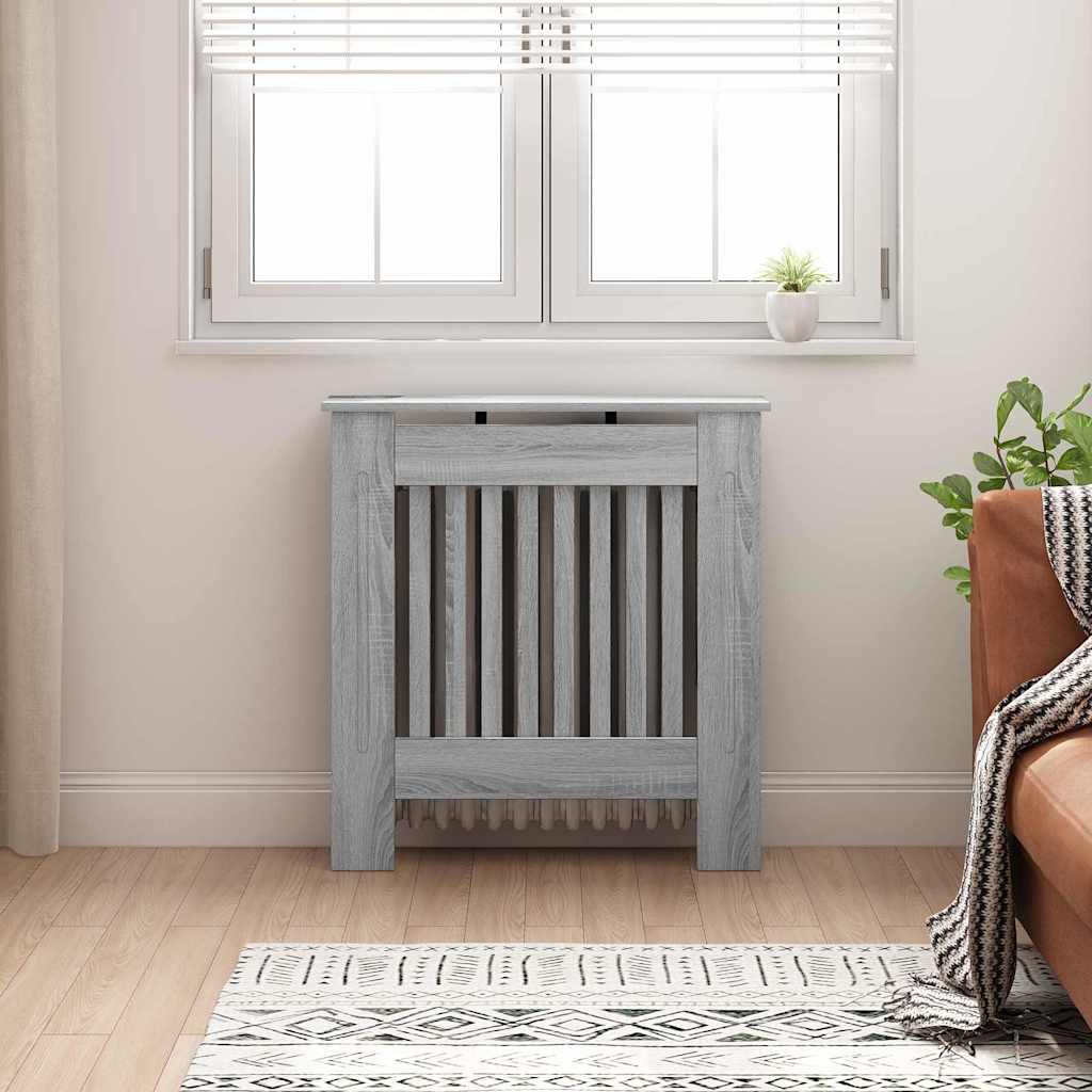  Mască pentru calorifer și aparatură uz casnic  - Capac pentru radiator Gri Sonoma 78 x 19 x 81,5 cm