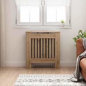 Pokrov radiatorja Umetni hrast 78 x 19 x 81,5 cm