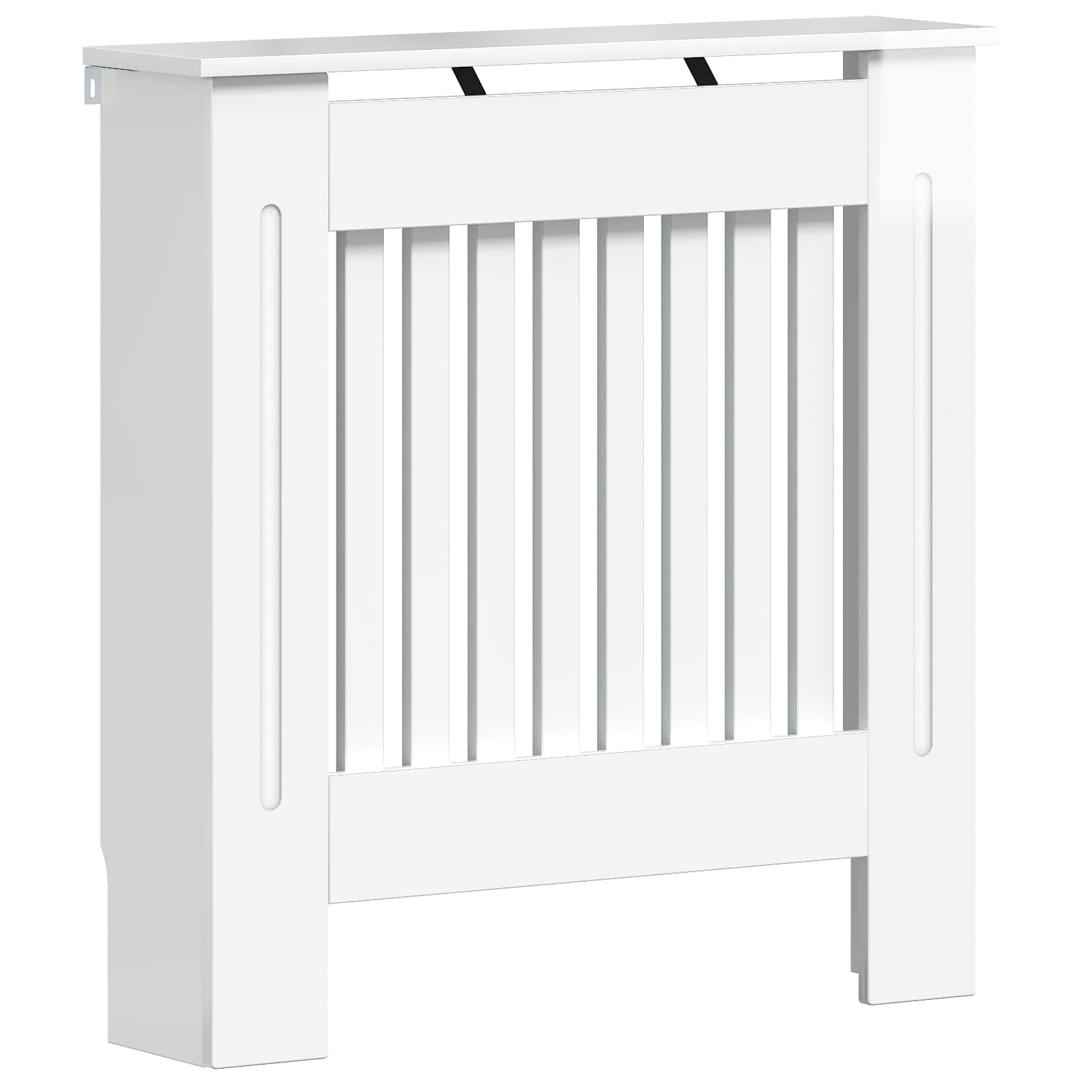 Pokrov radiatorja Bela visok sijaj 112 x 19 x 81,5 cm - slika 2