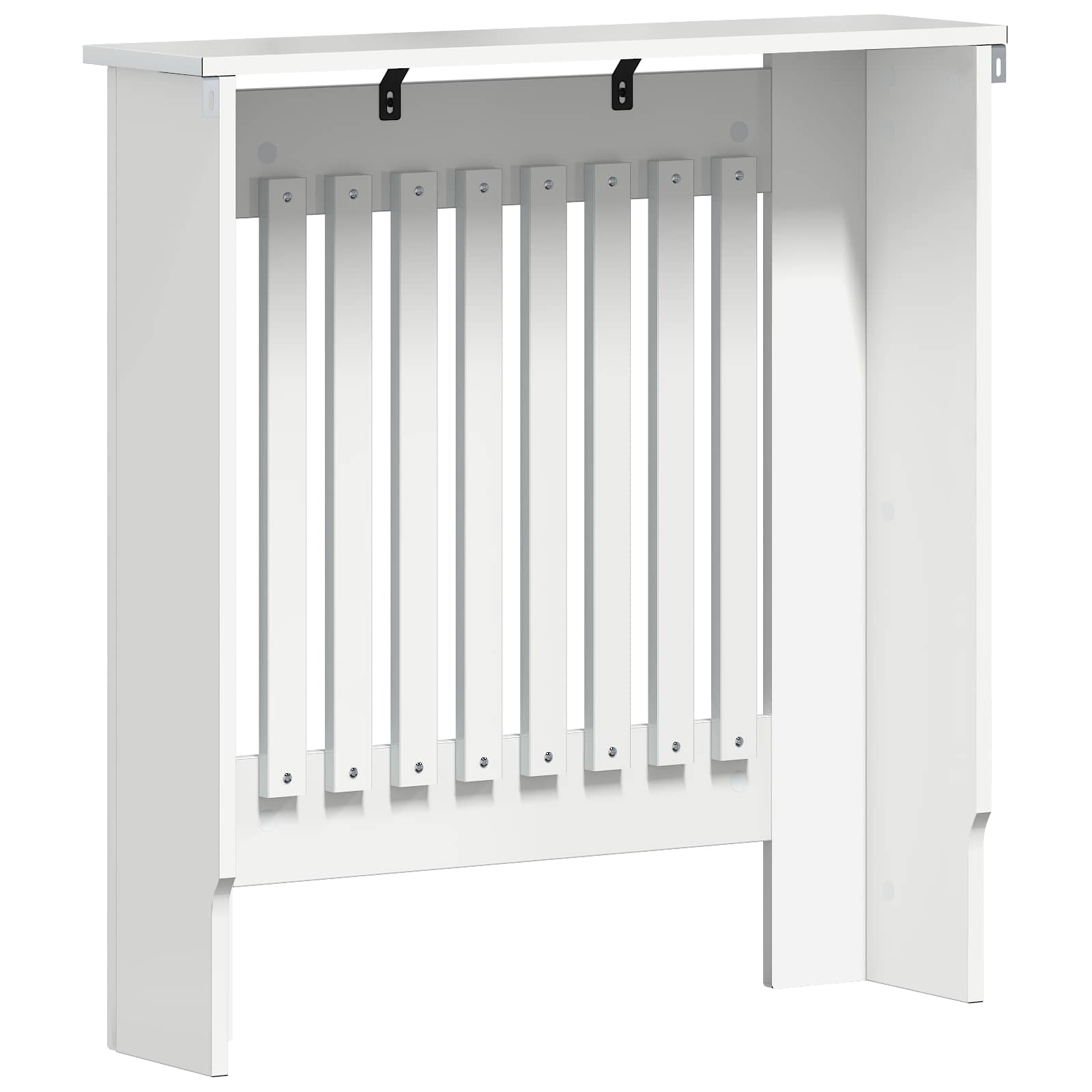 Pokrov radiatorja Bela visok sijaj 112 x 19 x 81,5 cm - slika 6
