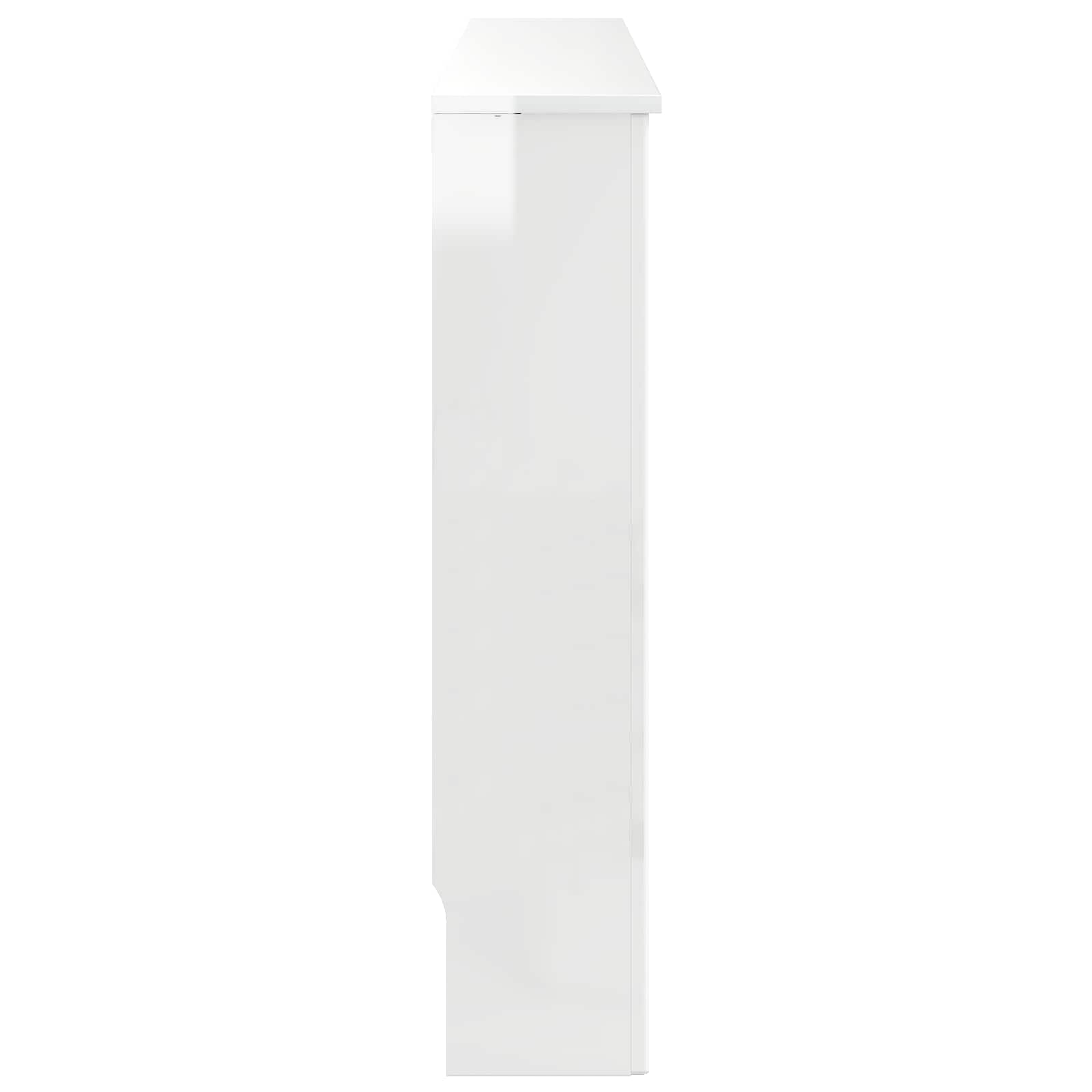Pokrov radiatorja Bela visok sijaj 112 x 19 x 81,5 cm - slika 5