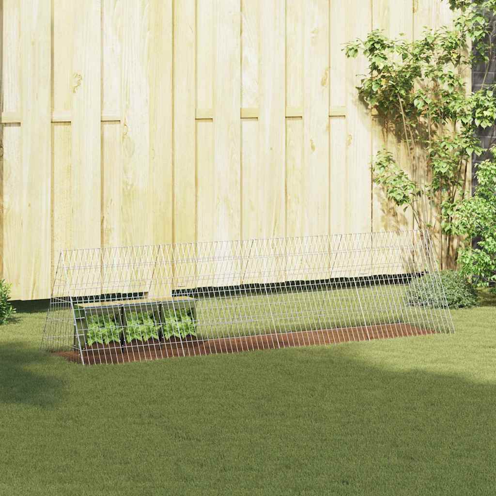 Triušių narvas Sidabro 650 x 55 x 55 cm Cinkuota plienas