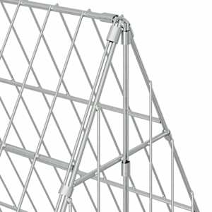 Klec pro králíky Stříbrná 215 x 100 x 85 cm Pozinkovaná ocel - obrázek 10