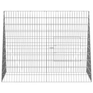 Klec pro králíky Stříbrná 215 x 100 x 85 cm Pozinkovaná ocel - obrázek 6