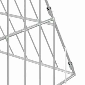 Klec pro králíky Stříbrná 215 x 100 x 85 cm Pozinkovaná ocel - obrázek 9