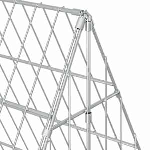 Klec pro králíky Stříbrná 215 x 100 x 85 cm Pozinkovaná ocel - obrázek 10