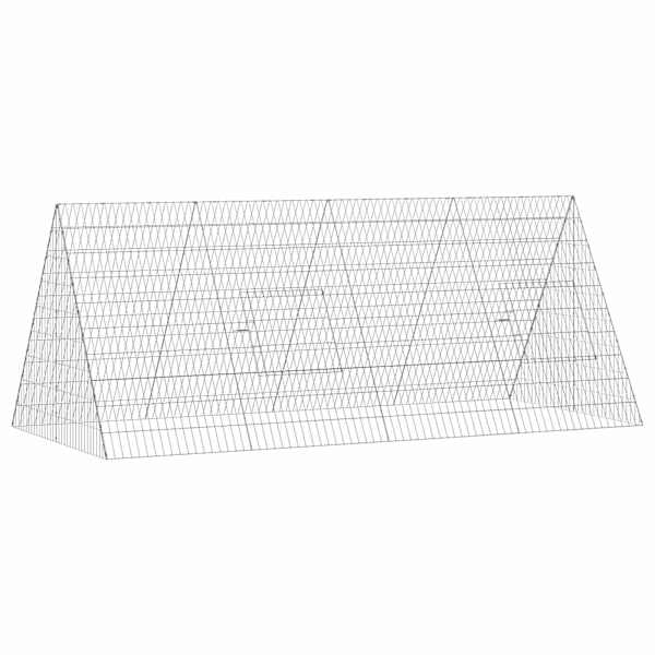 vidaXL K&uuml;&uuml;liku Aedik H&otilde;bedane 215 x 100 x 85 cm Tsingitud teras