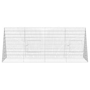 Klec pro králíky Stříbrná 215 x 100 x 85 cm Pozinkovaná ocel - obrázek 6