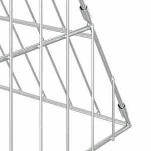 Klec pro králíky Stříbrná 430 x 100 x 85 cm Pozinkovaná ocel - obrázek 9