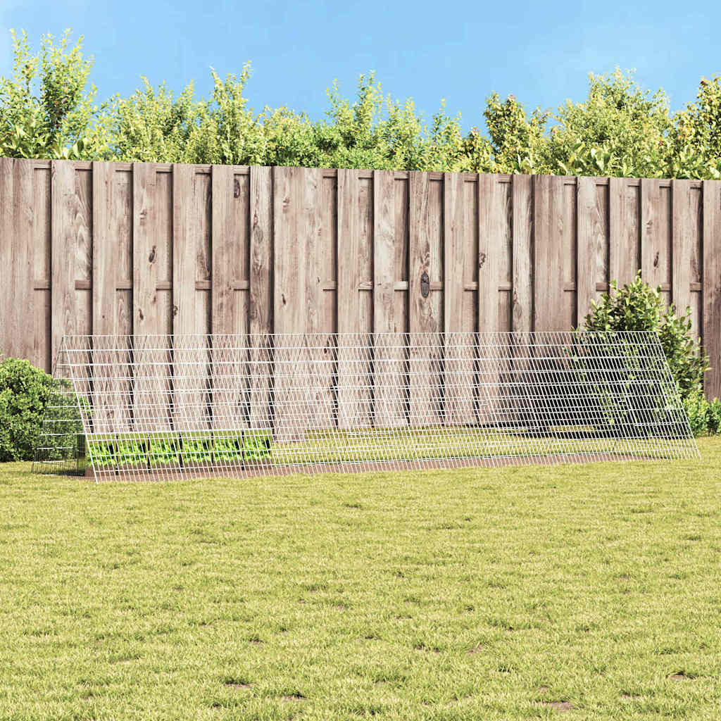 Triušių narvas Sidabro 215 x 100 x 85 cm Cinkuota plienas