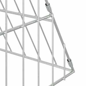 Klec pro králíky Stříbrná 215 x 100 x 85 cm Pozinkovaná ocel - obrázek 9