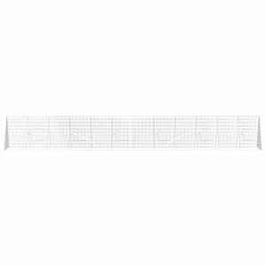 Klec pro králíky Stříbrná 215 x 100 x 85 cm Pozinkovaná ocel - obrázek 6