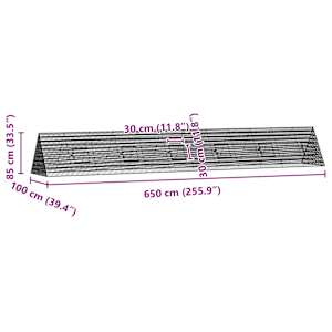 Klec pro králíky Stříbrná 215 x 100 x 85 cm Pozinkovaná ocel - obrázek 11