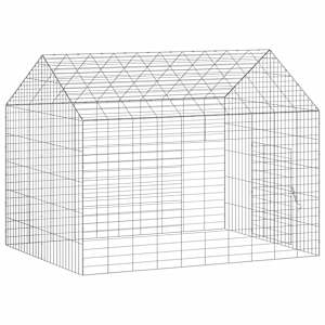 Klec pro králíky Stříbrná 400 x 78 x 78 cm Pozinkovaná ocel - obrázek 6