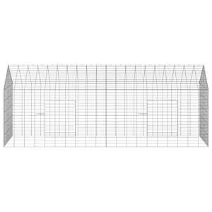 Klec pro králíky Stříbrná 200 x 78 x 78 cm Pozinkovaná ocel - obrázek 7