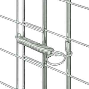 Klec pro králíky Stříbrná 400 x 100 x 210 cm Pozinkovaná ocel - obrázek 9