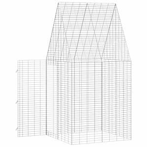 Klec pro králíky Stříbrná 400 x 100 x 210 cm Pozinkovaná ocel - obrázek 6