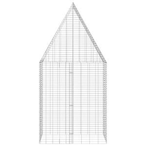 Klec pro králíky Stříbrná 400 x 100 x 210 cm Pozinkovaná ocel - obrázek 8
