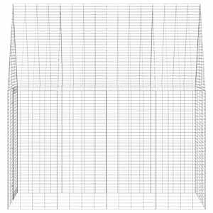 Klec pro králíky Stříbrná 400 x 100 x 210 cm Pozinkovaná ocel - obrázek 7