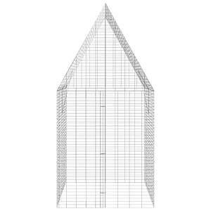 Klec pro králíky Stříbrná 400 x 100 x 210 cm Pozinkovaná ocel - obrázek 8