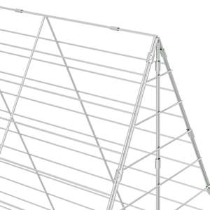 Klec pro králíky Stříbrná 300 x 100 x 210 cm Pozinkovaná ocel - obrázek 11