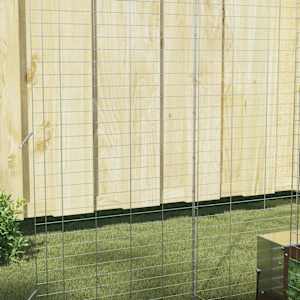Klec pro králíky Stříbrná 300 x 100 x 210 cm Pozinkovaná ocel - obrázek 5