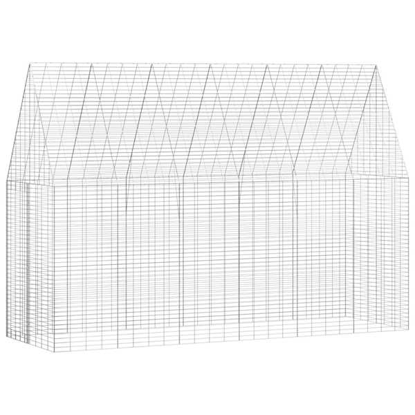 vidaXL K&uuml;&uuml;liku Aedik H&otilde;bedane 300 x 100 x 210 cm Tsingitud teras