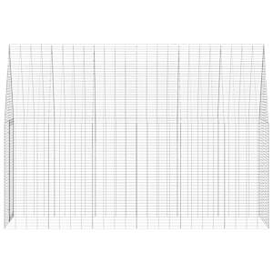 Klec pro králíky Stříbrná 300 x 100 x 210 cm Pozinkovaná ocel - obrázek 7