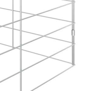 Klec pro králíky Stříbrná 400 x 100 x 210 cm Pozinkovaná ocel - obrázek 9