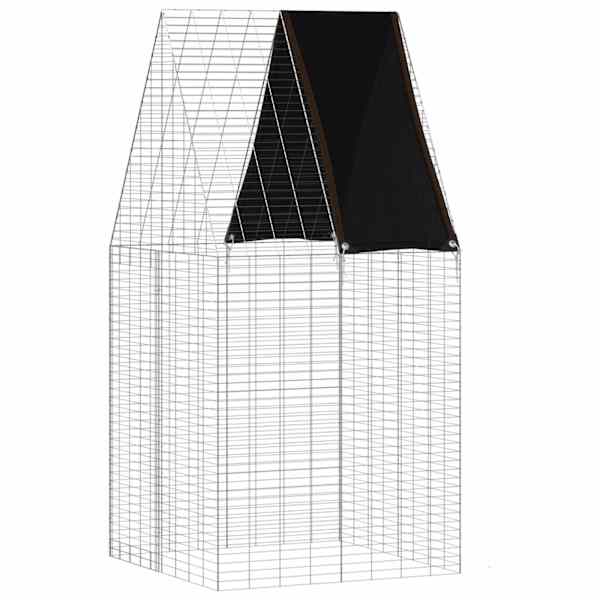 vidaXL K&uuml;&uuml;liku Aedik H&otilde;bedane 100 x 100 x 210 cm Tsingitud teras