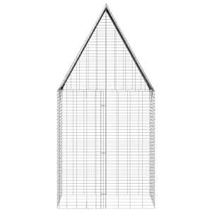 Klec pro králíky Stříbrná 100 x 100 x 210 cm Pozinkovaná ocel - obrázek 9