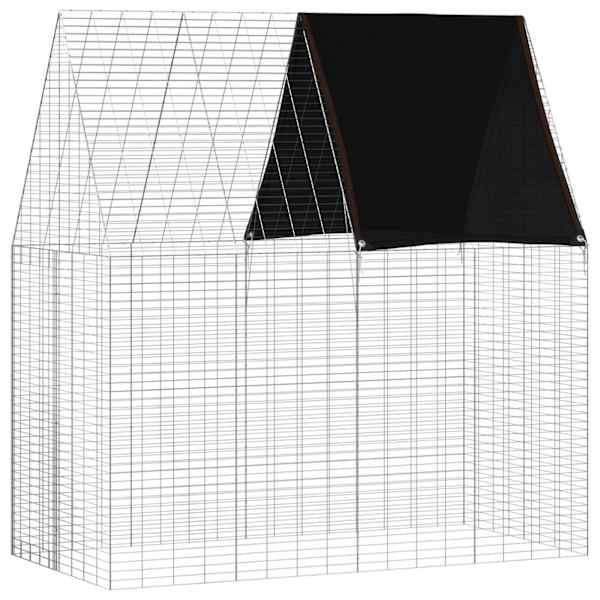 vidaXL K&uuml;&uuml;liku Aedik H&otilde;bedane 200 x 100 x 210 cm Tsingitud teras