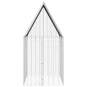 Klec pro králíky Stříbrná 200 x 100 x 210 cm Pozinkovaná ocel - obrázek 9
