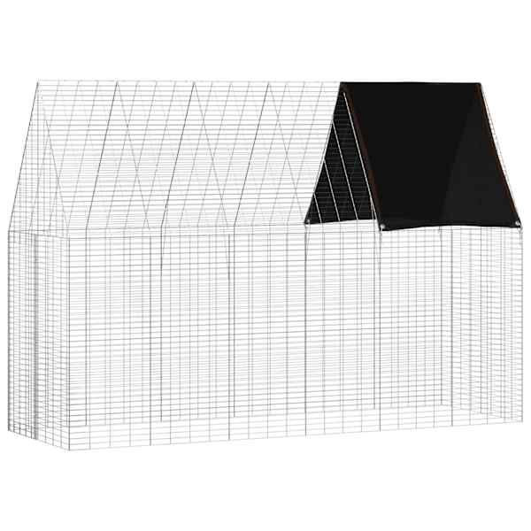 vidaXL K&uuml;&uuml;liku Aedik H&otilde;bedane 300 x 100 x 210 cm Tsingitud teras
