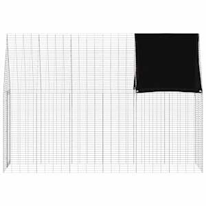 Klec pro králíky Stříbrná 300 x 100 x 210 cm Pozinkovaná ocel - obrázek 8
