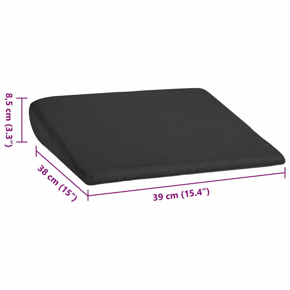Sædehynde 39 x 38 x 8,5 cm PU Skum - Billede 10