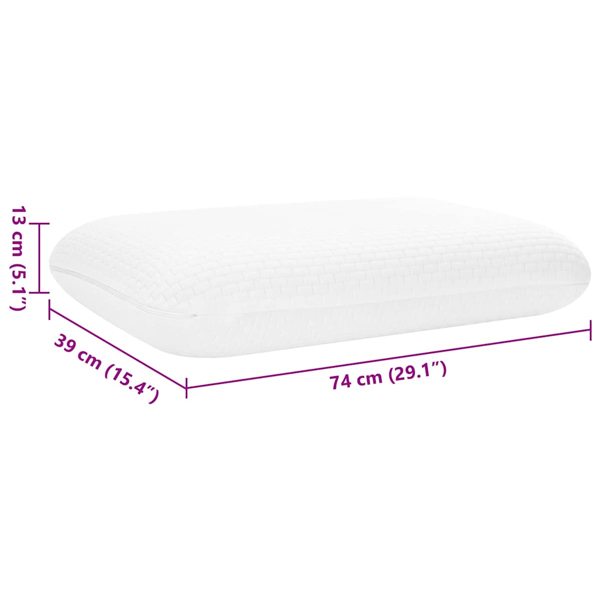 Sovepude Memory Skum Hvid - Billede 10
