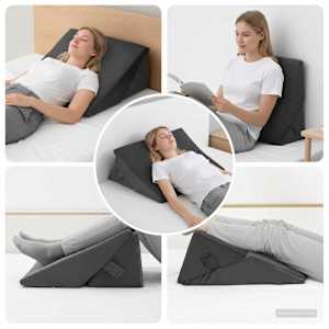 Blazina v obliki klina Siva 55 x 55 x 26 cm Spominska pena