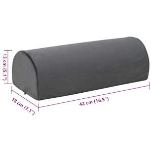 Polštář na nohy Jednobarevný Šedá 42 x 18 x 13 cm PU pěna - obrázek 9