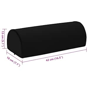 Polštář na nohy Jednobarevný Černá 42 x 18 x 13 cm PU pěna - obrázek 9