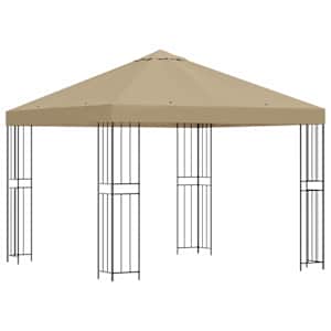 vidaXL Paviljon 3 x 3 m Beež Pol&uuml;ester ja teras 190 gsm