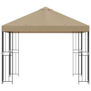Altán 3 x 3 m Béžová Polyester a ocel 190 gsm - obrázek 3
