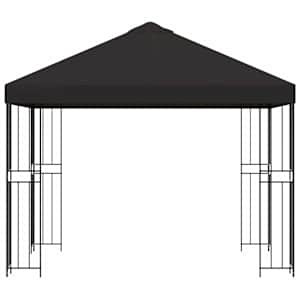 Altán 3 x 3 m Antracitová Polyester a ocel 190 gsm - obrázek 3