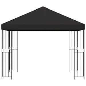 Altán 3 x 3 m Antracitová Polyester a ocel 190 gsm - obrázek 4